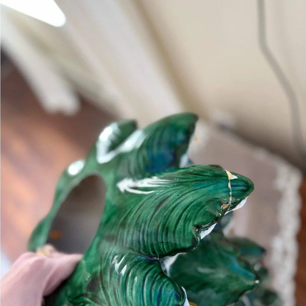 Vintage Atlantic Mold 1970s Ceramic Christmas Tree with Multi-Colored Lights - Picture 11 of 11
